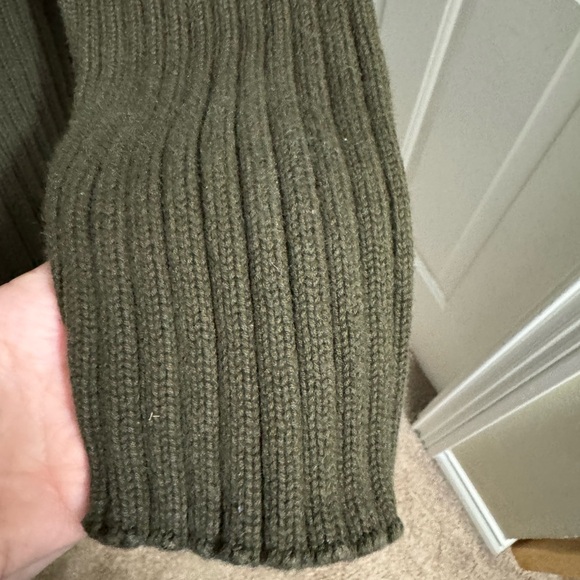 Ralph Lauren Olive Ribbed Mock Turtleneck Sweater - Picture 5 of 14